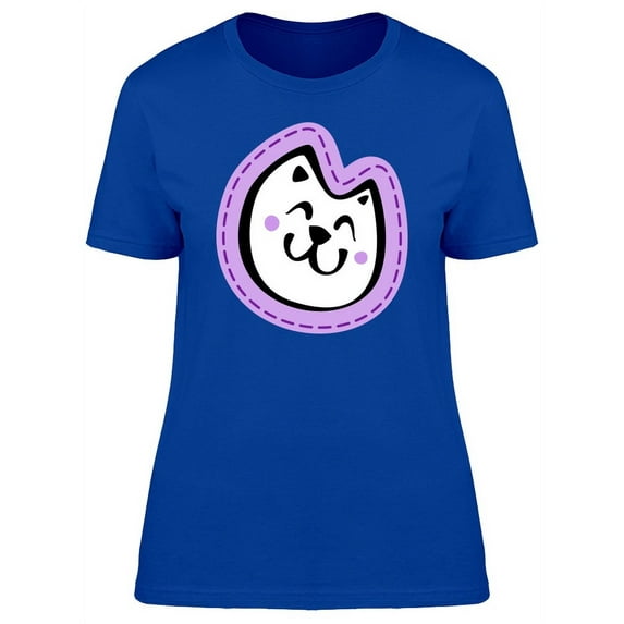 Adorable Happy Kitten Head T-Shirt Women -Image by Shutterstock, Female Large