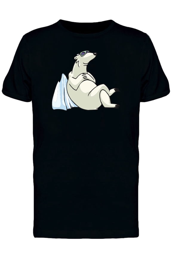 Adorable Happy Polar Bear Tee Men's -Image by Shutterstock