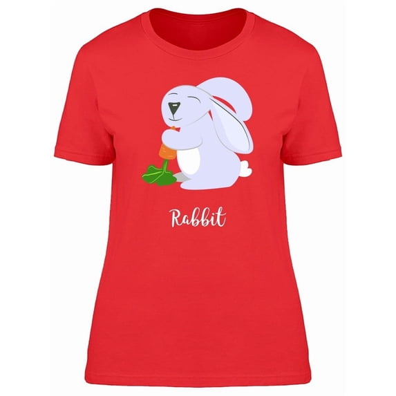 Adorable Happy Rabbit Cartoon Tee Women's -Image by Shutterstock