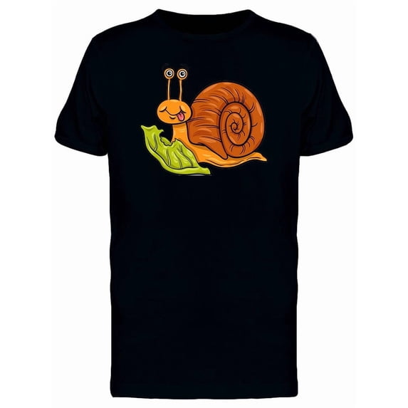 Adorable Happy Snail Cartoon Tee Men's -Image by Shutterstock