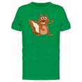 thumbnail image 1 of Adorable Happy Squirrel Cartoon Tee Men's -Image by Shutterstock, 1 of 1