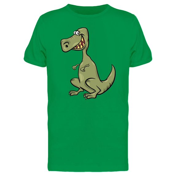 Adorable Happy T-Rex Cartoon Tee Men's -Image by Shutterstock