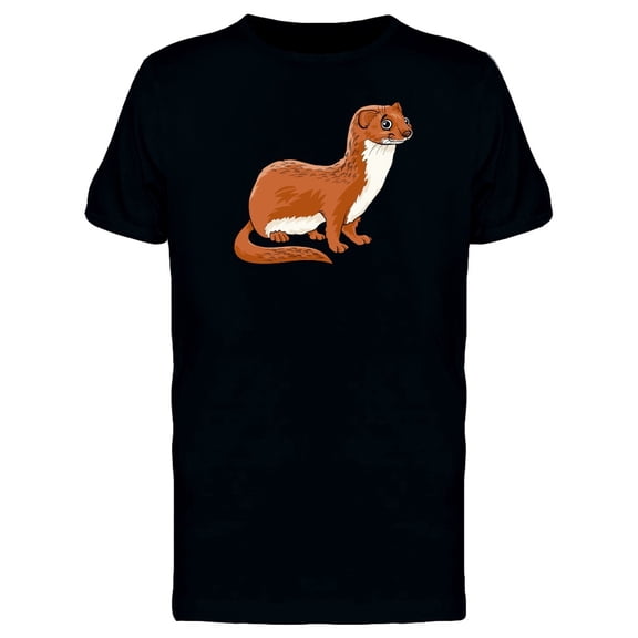 Adorable Happy Weasel Cartoon Tee Men's -Image by Shutterstock