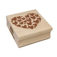 thumbnail image 1 of Adorable Heart Made of Hearts and Dots Square Rubber Stamp Stamping Scrapbooking Crafting - Small 1.25in, 1 of 7