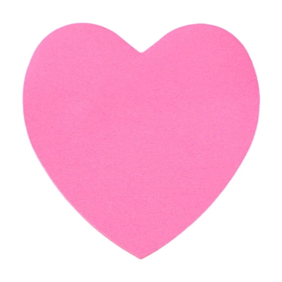 Adorable Heart Shape Sticky Note Pads - 50 Adhesive Message Stickers for Daily Reminder Note Writing and Blessing,Pink