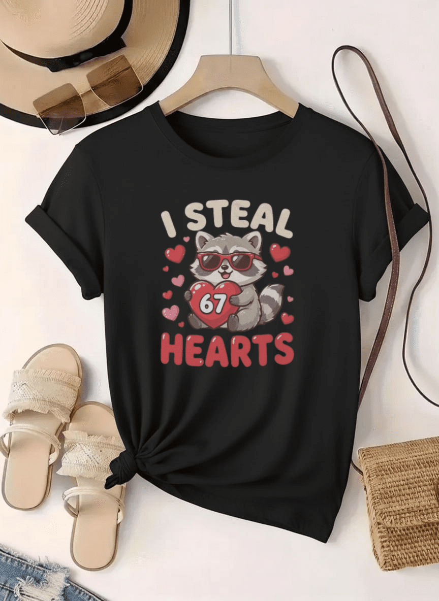 Adorable Heart Thief Feline Cat Meme Valentine's Day Gift Unisex T ...