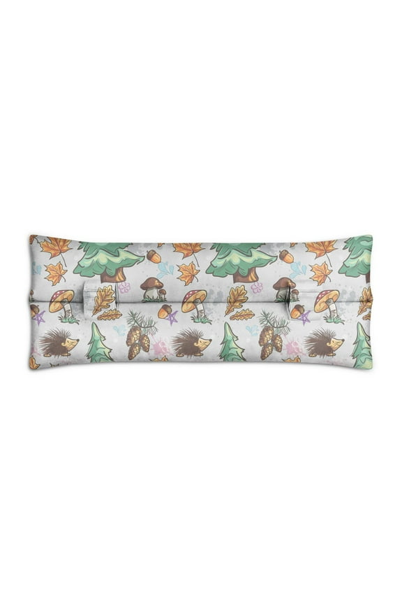 Adorable Hedgehog & Floral Seatbelt Pillow - Soft Recovery Cushion for Post Mastectomy & Heart Surgery, Thoughtful Gift
