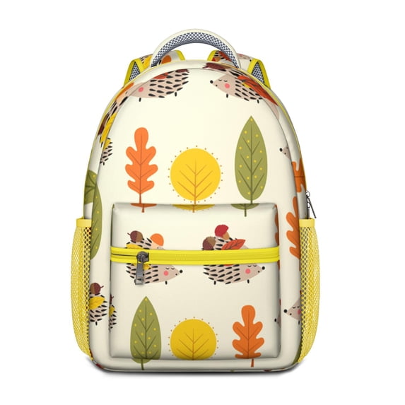 Adorable Hedgehog Waterproof Backpack - Stylish School Bag with Ergonomic Design, Spacious Storage & Aesthetic Sky Print for Teens
