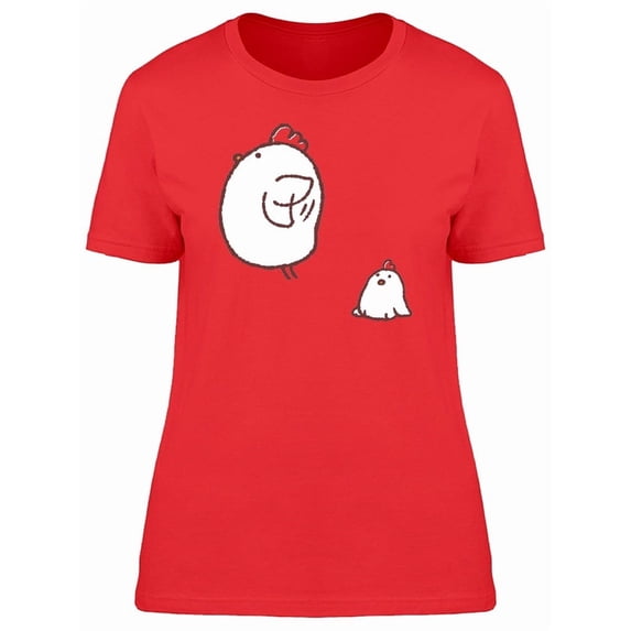 Adorable Hen Wants To Fly Doodle Tee Women's -Image by Shutterstock