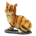 thumbnail image 1 of Adorable House Cat Figurine: Orange With Black Stripes, Pudgy, 1 of 1