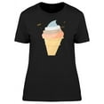 thumbnail image 1 of Adorable Ice Cream Cone Doodle T-Shirt Women -Image by Shutterstock, Female Small, 1 of 2