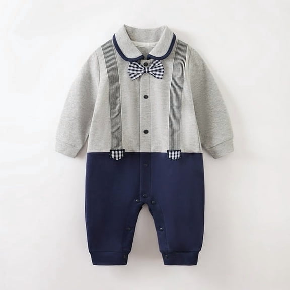 Adorable Infant Long Sleeve Romper – Cozy & Breathable One-Piece  (0-18 Months)