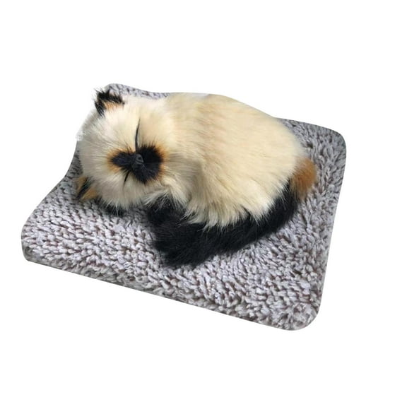 Adorable Interactive Sleeping Kitty Toy with Realistic Meow Sounds for Children