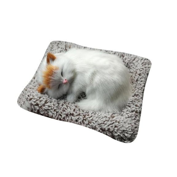 Adorable Interactive Sleeping Kitty Toy with Realistic Meow Sounds for Children