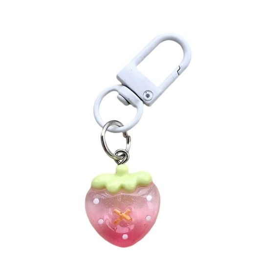Adorable Jelly Candy Fruit Keychain Stylish Resin Key Ring Bag Accessory For Teen Girls Best Friend Gift