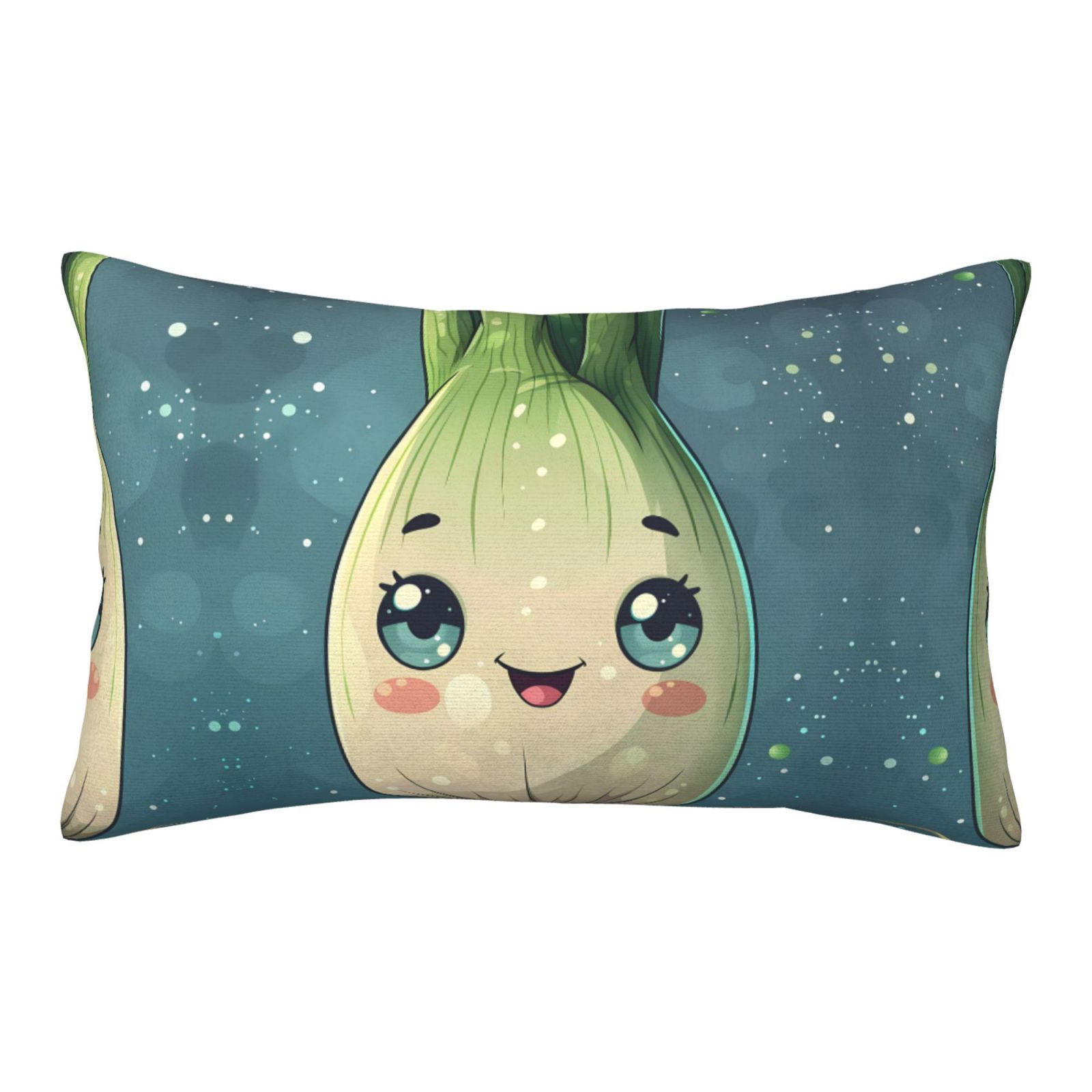 Adorable Kawaii Fennel Character Throw Pillow Covers 16" x 24