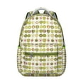 thumbnail image 1 of Adorable Kawaii Fruit-Themed Backpack with Green Apple Painting and Candy Pattern, Lightweight School Bag for Everyday Use and Travel, 1 of 6