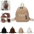 thumbnail image 1 of Adorable Kawaii Plush Fluffy School Backpack Fuzzy Sherpa Aesthetic Mini Daypack for Travel Everyday Use and Daily Adventure, 1 of 5