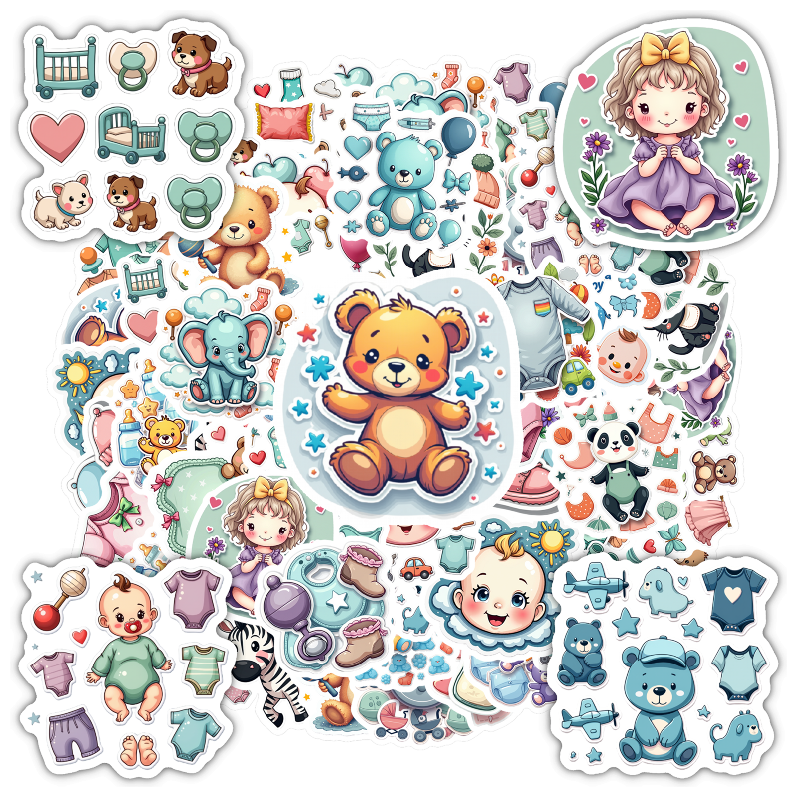 Adorable Kids Stickers Animal Stationery Stickers Lovely Children