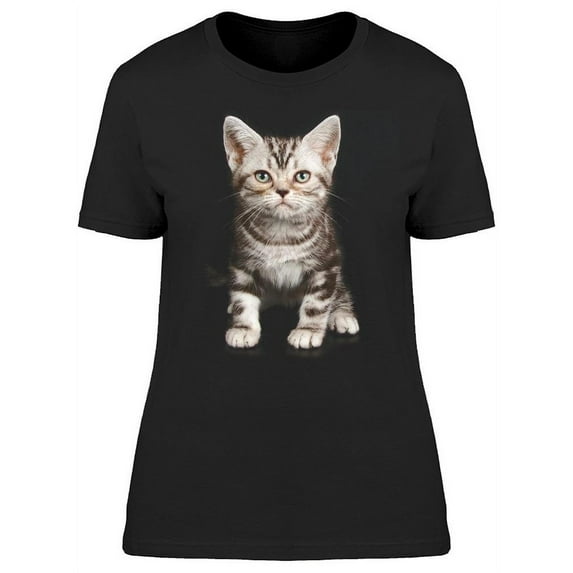 Adorable Kitten: Standing T-Shirt Women -Image by Shutterstock, Female Medium
