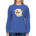 thumbnail image 1 of Adorable Kitten Sweatshirt Women -Kayomi Harai Designs, Female Large, 1 of 4
