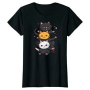 Adorable Kitty Pile-Up: Cute Anime Neko Cats T-Shirt for Kawaii Cat Lovers