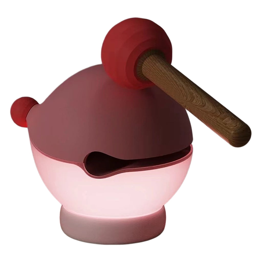 Adorable Knock Sensitive Wooden Night Light For Room And Relaxation Use ...