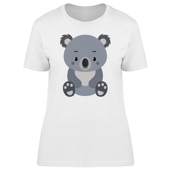 Adorable Koala Doodle Cartoon T-Shirt Women -Image by Shutterstock, Female x-Large