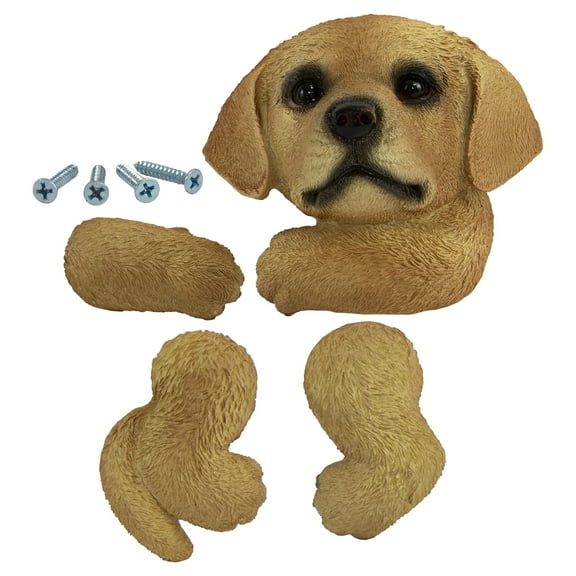 Adorable Labrador Dog Tree Hugger Garden Yard Sculpture