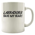 thumbnail image 1 of Labrador 11 oz Coffee Mug - Labradors Have My Heart White Ceramic Gift, 1 of 4