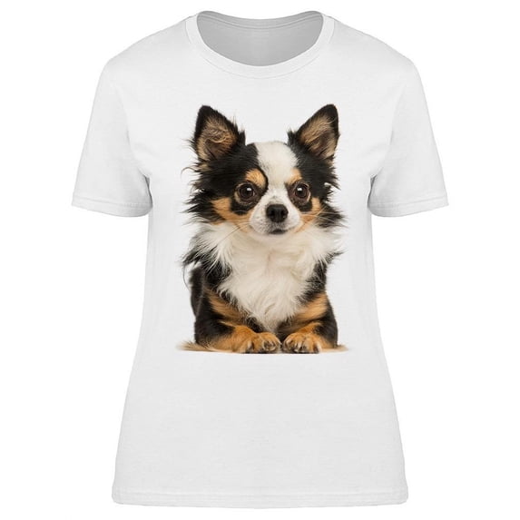 Adorable Laid Down Chihuahua T-Shirt Women -Image by Shutterstock, Female Large