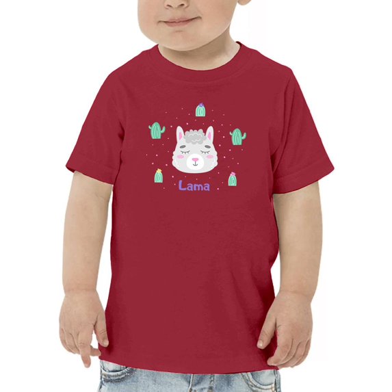 Adorable Lama Face T-Shirt Toddler -Image by Shutterstock, 5 Toddler