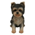 thumbnail image 1 of Adorable Lifelike Pet Pal Sitting Yorkie Terrier Puppy Home Decor Figurine, 1 of 9