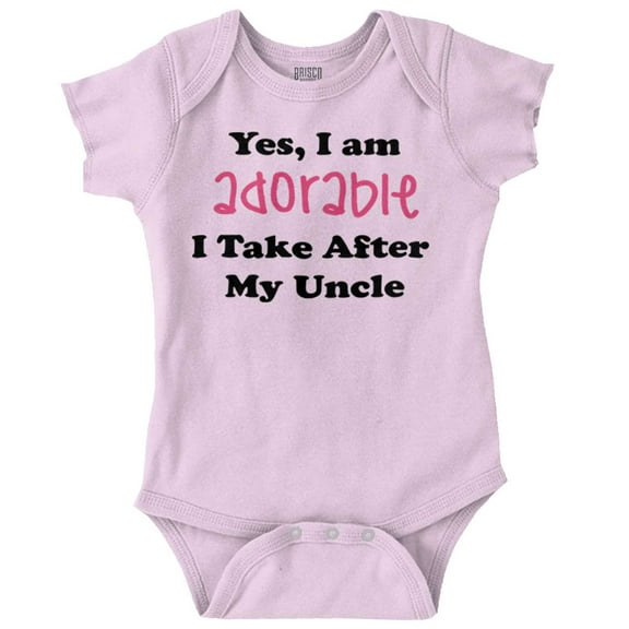 Adorable Like My Uncle Nephew Niece Romper Boys or Girls Infant Baby Brisco Brands 12M