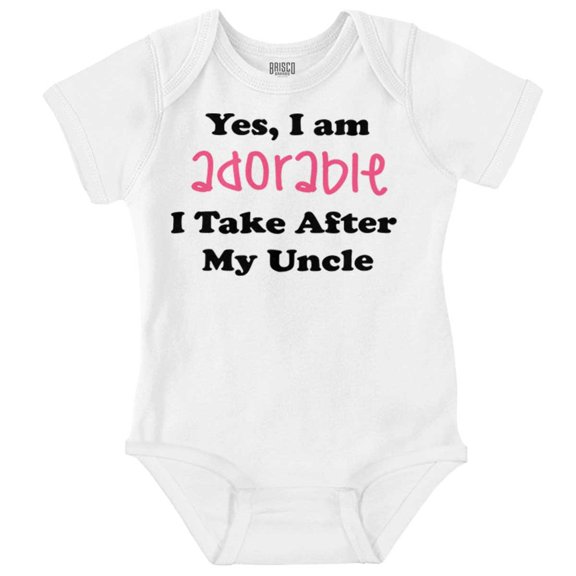 Adorable Like My Uncle Nephew Niece Romper Boys or Girls Infant Baby Brisco Brands NB