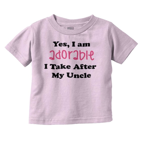 Adorable Like My Uncle Nephew Niece Toddler Boy Girl T Shirt Infant Toddler Brisco Brands 12M