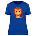 thumbnail image 1 of Adorable Lion Cartoon T-Shirt Women -Image by Shutterstock, Female Large, 1 of 2