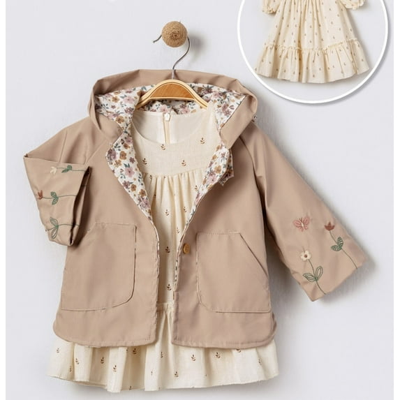 Adorable Little Girls' Dress - Perfect for Dressy Event, Summer and Fall 2-Piece Girls' Outfit