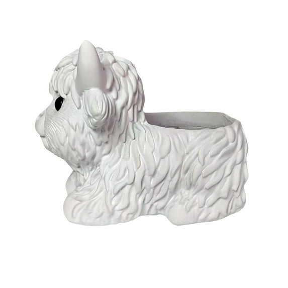 Adorable Llama Shaped Ceramic Planter Pot for Succulents Cacti and Small Plants White Decorative Home Decor