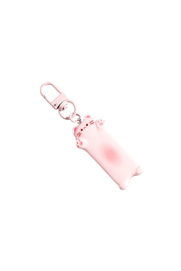 Adorable Long Cat Resin Keychain Cute Key Rings Gift For Cat Lovers