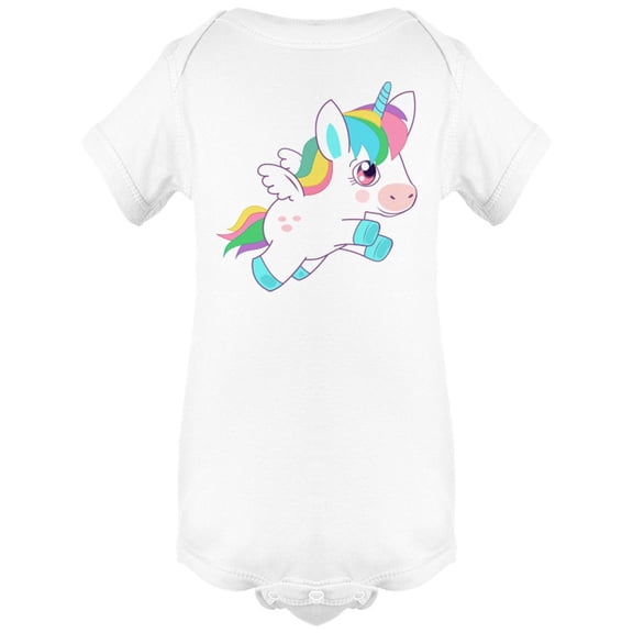 Adorable Magic Unicorn Flying Bodysuit Infant -Image by Shutterstock,  6 Months