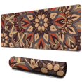 thumbnail image 1 of Adorable Mandala Mouse Mat: Cute Design, Non-Slip, Stitched Edge, Waterproof - A Must-Have for Your Office, Small Size 31.5x11.8 Inch, 1 of 7