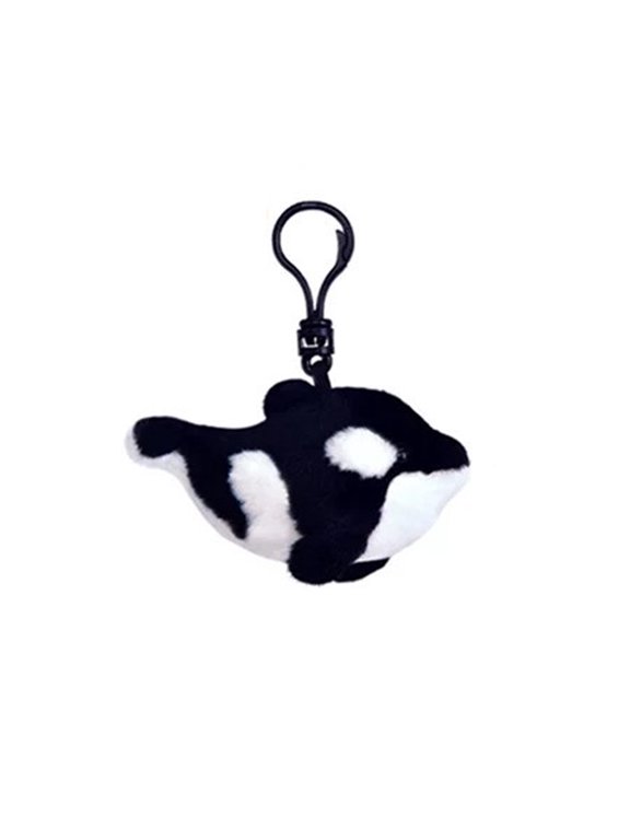 Adorable Marine Plush Keychain Creative Bag Charm for Women Girls Backpack Luggage Ornament Soft Stuffed