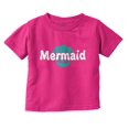 thumbnail image 1 of Adorable Mermaid Seashell Beach Day Youth T Shirt Tee Girls Infant Toddler Brisco Brands 2T, 1 of 5