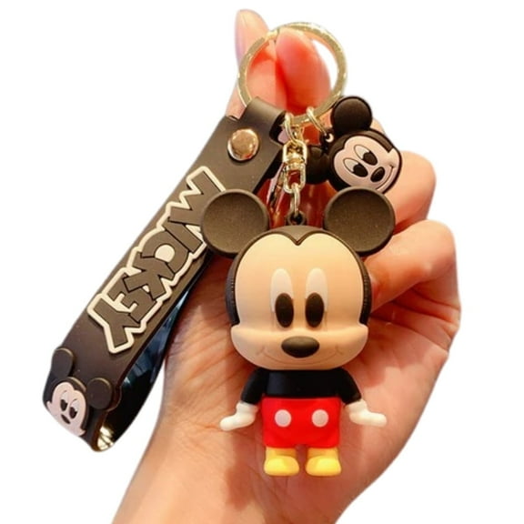 Adorable Mickey Mouse Keyring for Bag, Door, and Car - Disney Collectible Figure Keychain