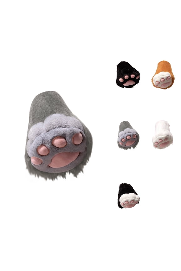 Adorable Mid-Calf Cat Boots â Plush Furry Paw Shoes for Anime Conventions, Parties, Halloween & Accessories