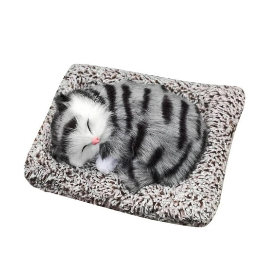 Adorable Mini Cat Toy with Realistic Meow Sounds Sleeping Pet for Children Boys Girls