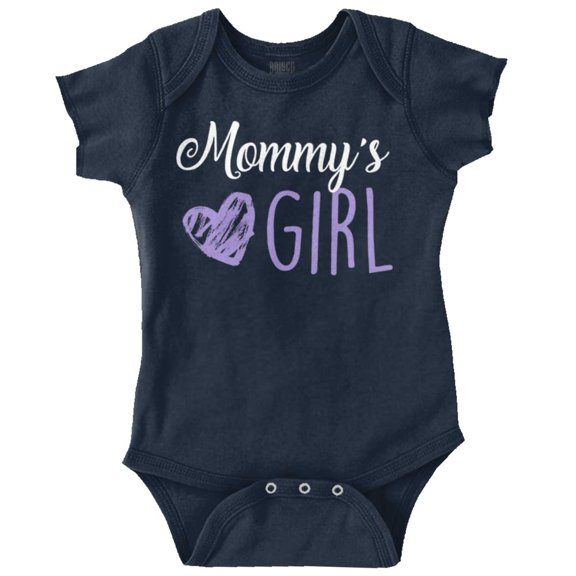 Adorable Mommy's Girl Cute Heart Bodysuit Jumper Girls Infant Baby Brisco Brands 24M