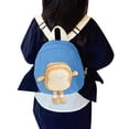 thumbnail image 1 of Adorable Monkey Plushie Backpack for Cute Cartoon School Bag Lightweight Bookbag Daily Outdoor Travel Back to School Supplies, 1 of 4