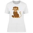 thumbnail image 1 of Adorable Monkey Smiling Cartoon T-Shirt Women -Image by Shutterstock, Female XX-Large, 1 of 2